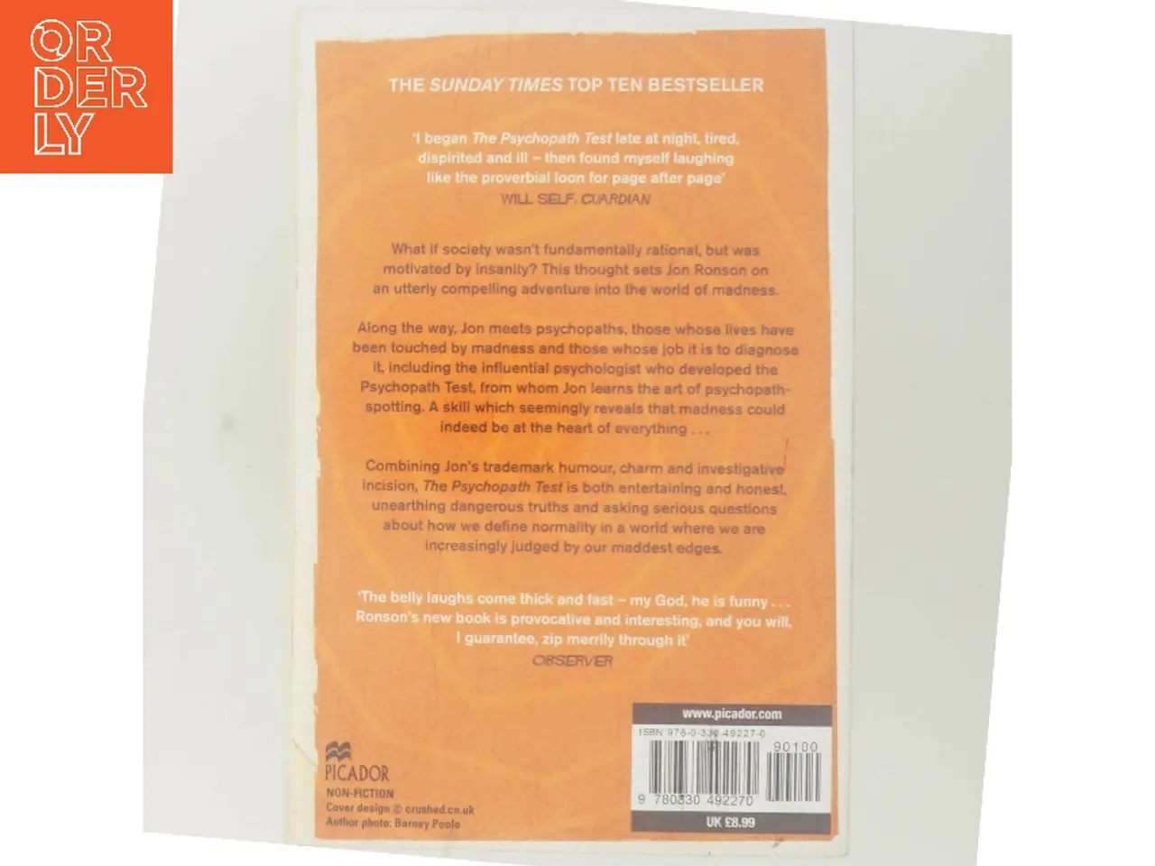 Billede 3 - The psychopath test : a journey through the madness industry af Jon Ronson (Bog)