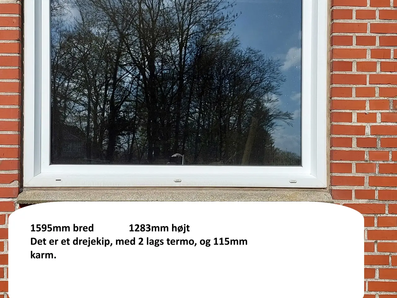 Billede 2 - Dobbelt havedør, og vinduer i plast, gives væk.