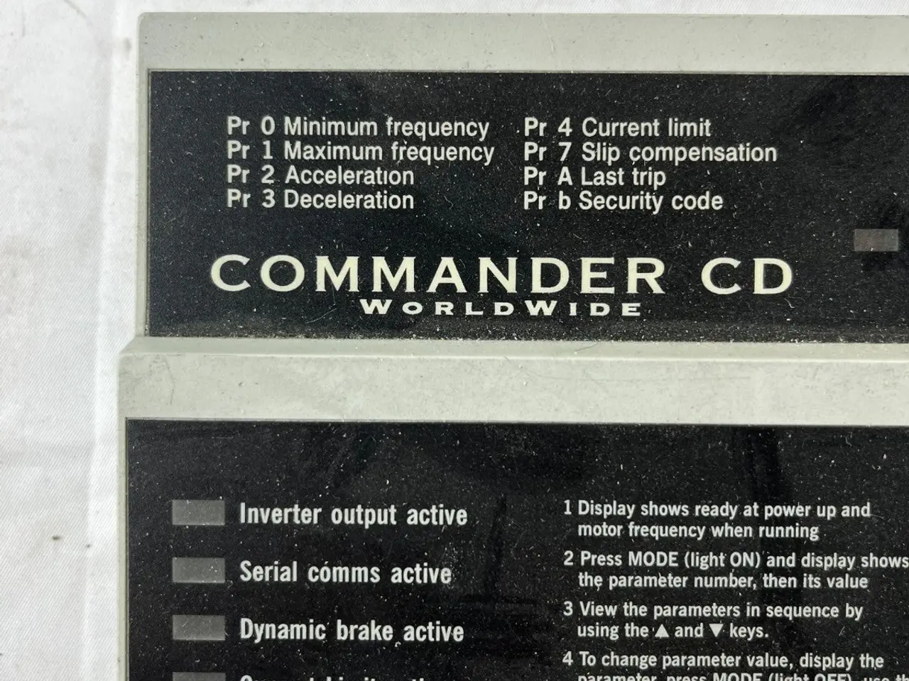Billede 3 - Control Techniques Commander CD Keypad DCN 93400