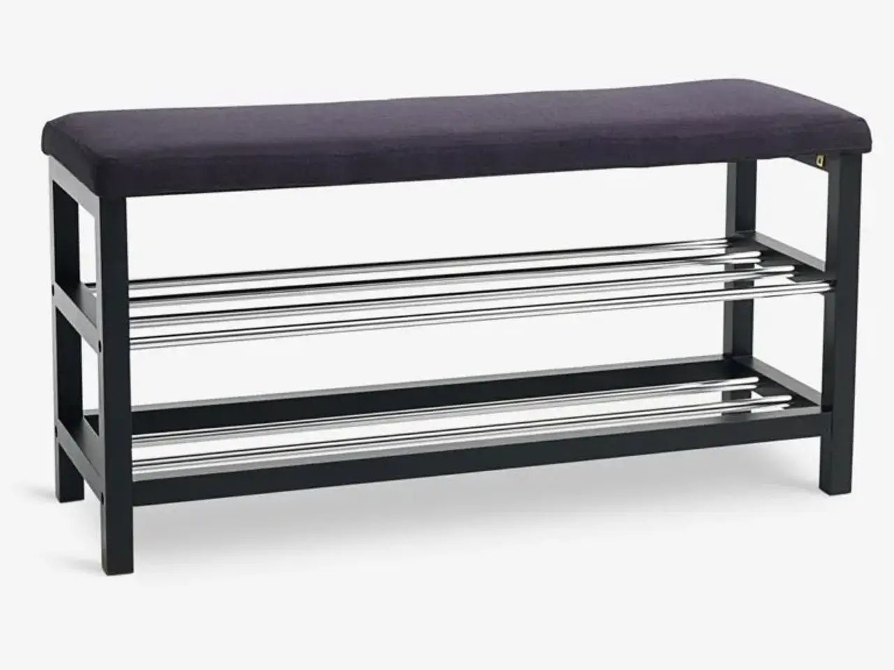 Billede 1 -  Shoe Bench with Padded Seat and 2 Shelves