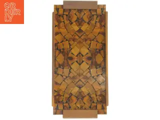 Intarsia træbakke (str. 41 x 19,5 cm)