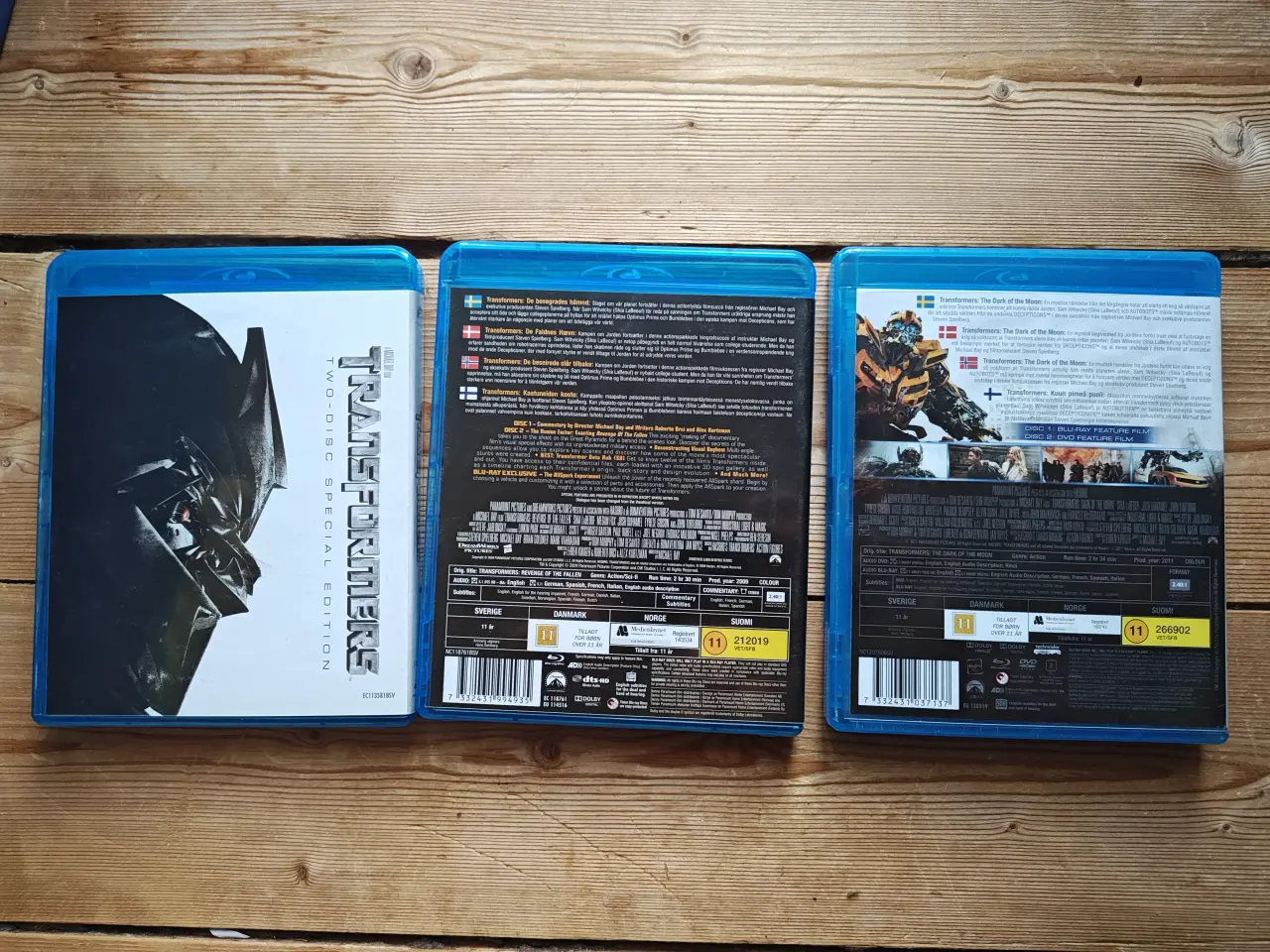 Billede 2 - 3 stk Transformers Bluray Film 75Kr.