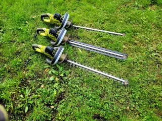 3 stk Ryobi hækkeklipper til ledning