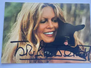 Autograf af Brigitte Bardot (10x15cm) !