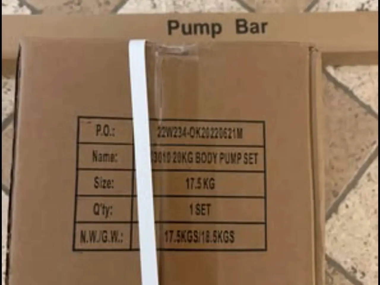 Billede 3 - Vægtstang med vægte / Body pump weights set