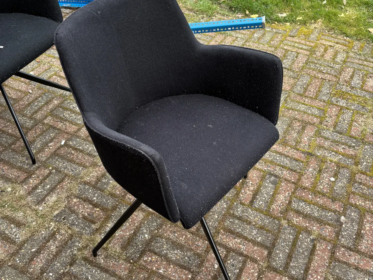 Billede 1 - Brugte spisebordsstole i sort