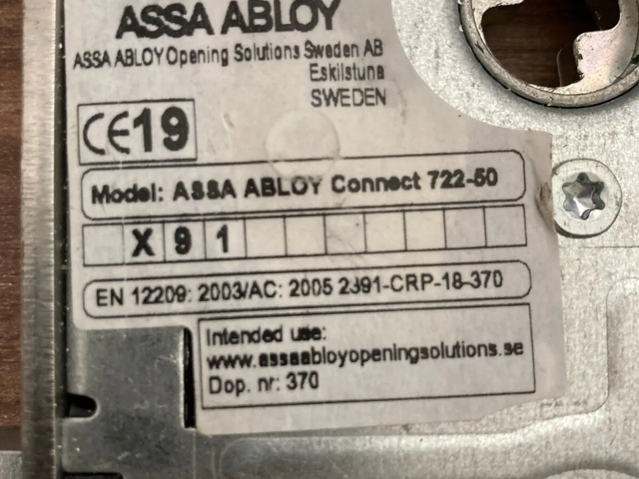 Billede 5 - Assa Abloy Lock Case Connect 722-50 L: 22.5cm Exit