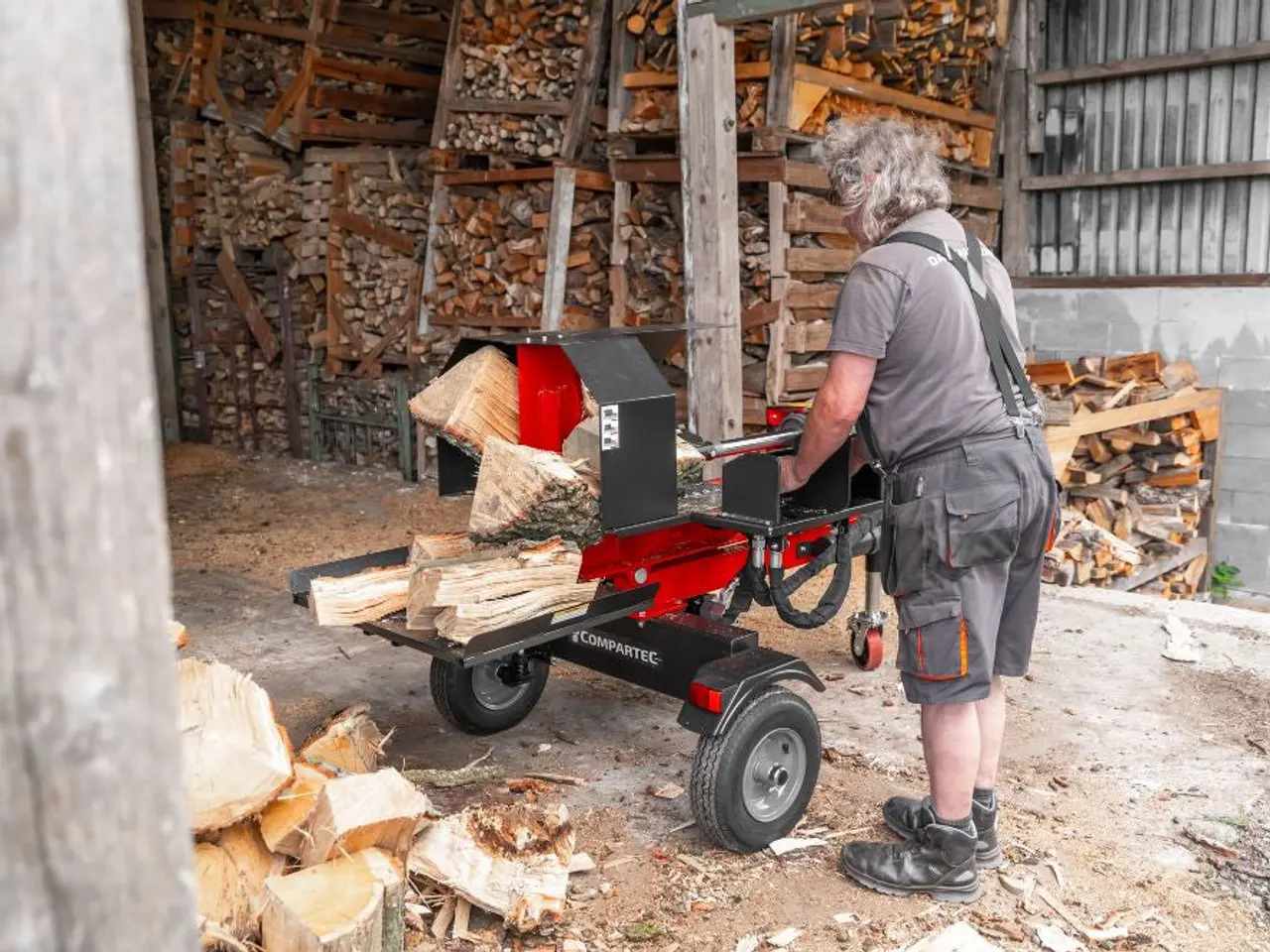 Billede 5 - WoodMaster CWM22B – 22 ton benzin brændekløver (vandret)