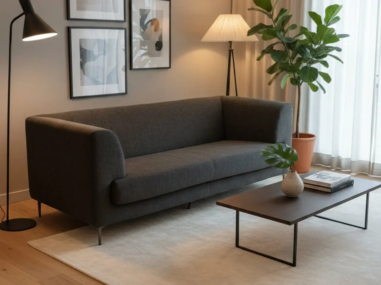 Billede 2 - Furninova 3-seater Sofa – Mørkegrå