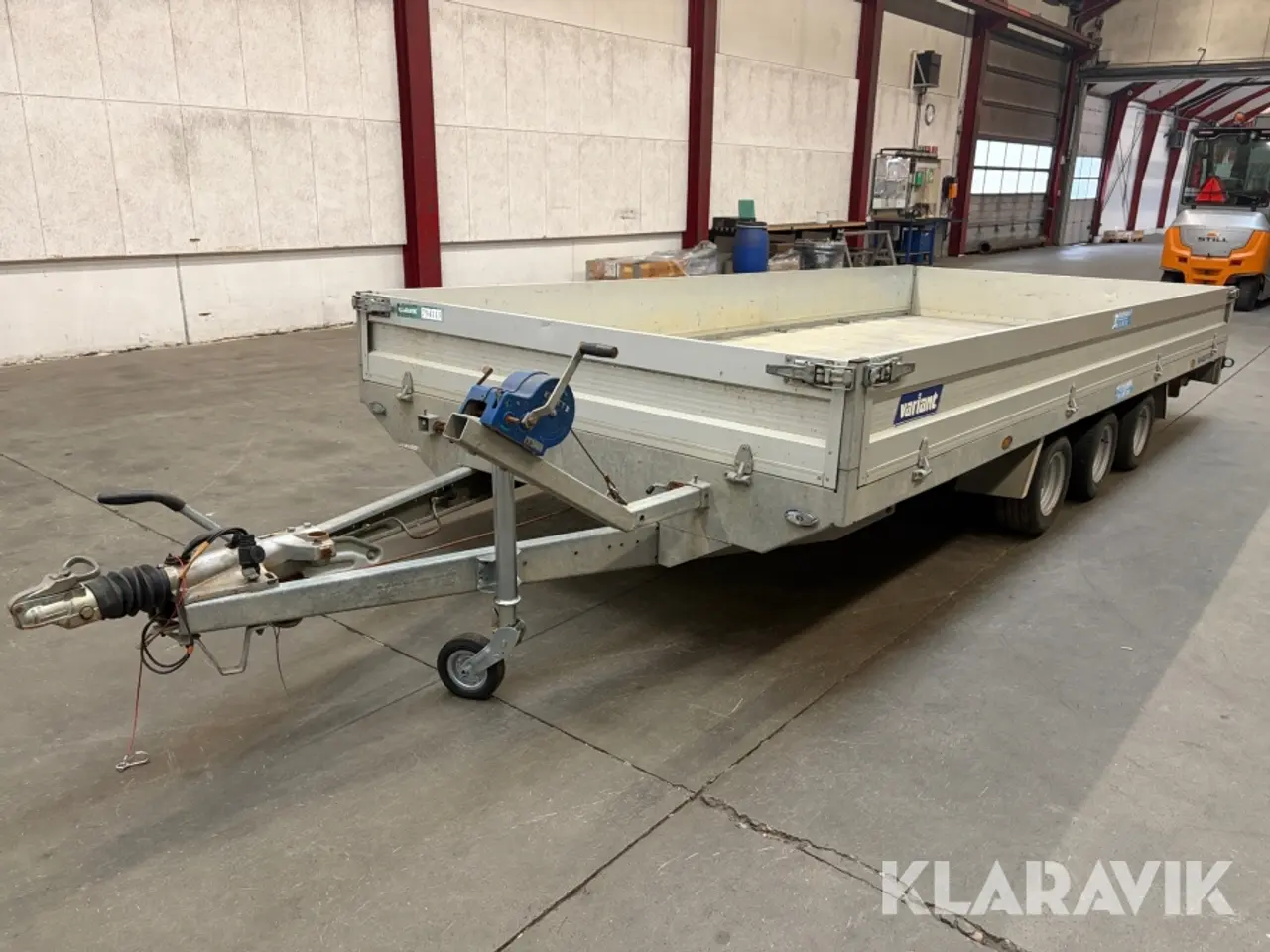 Billede 1 - Maskintrailer Variant 3522L5 - 3.500kg - 3 akslet