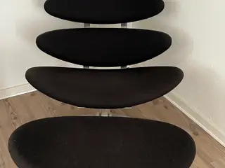 SUPER LÆKKER LÆNESTOL MED SKAMMEL 