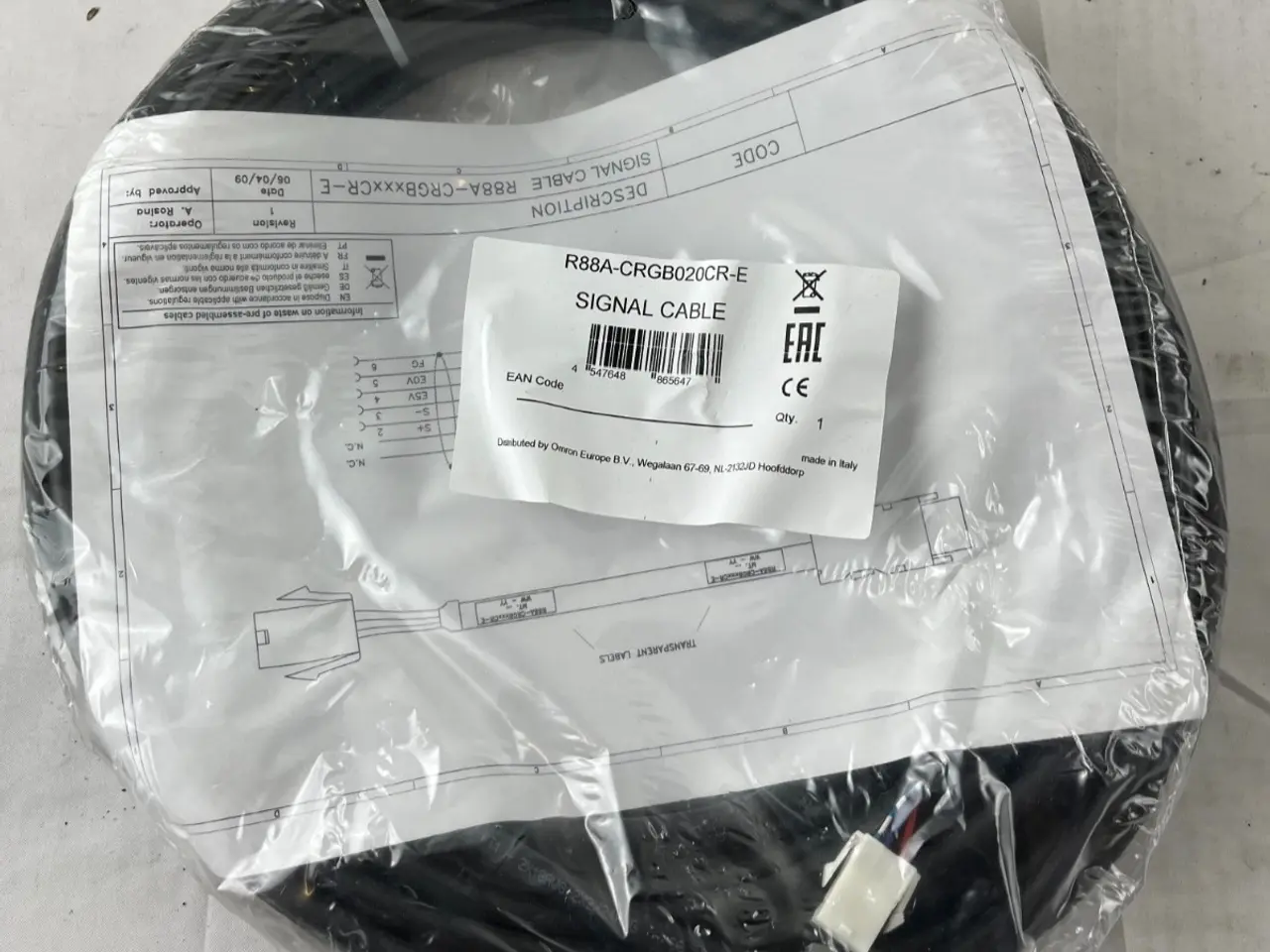 Billede 1 - Omron R88A-CRGB020CR-E servomotor Signal kabel 20
