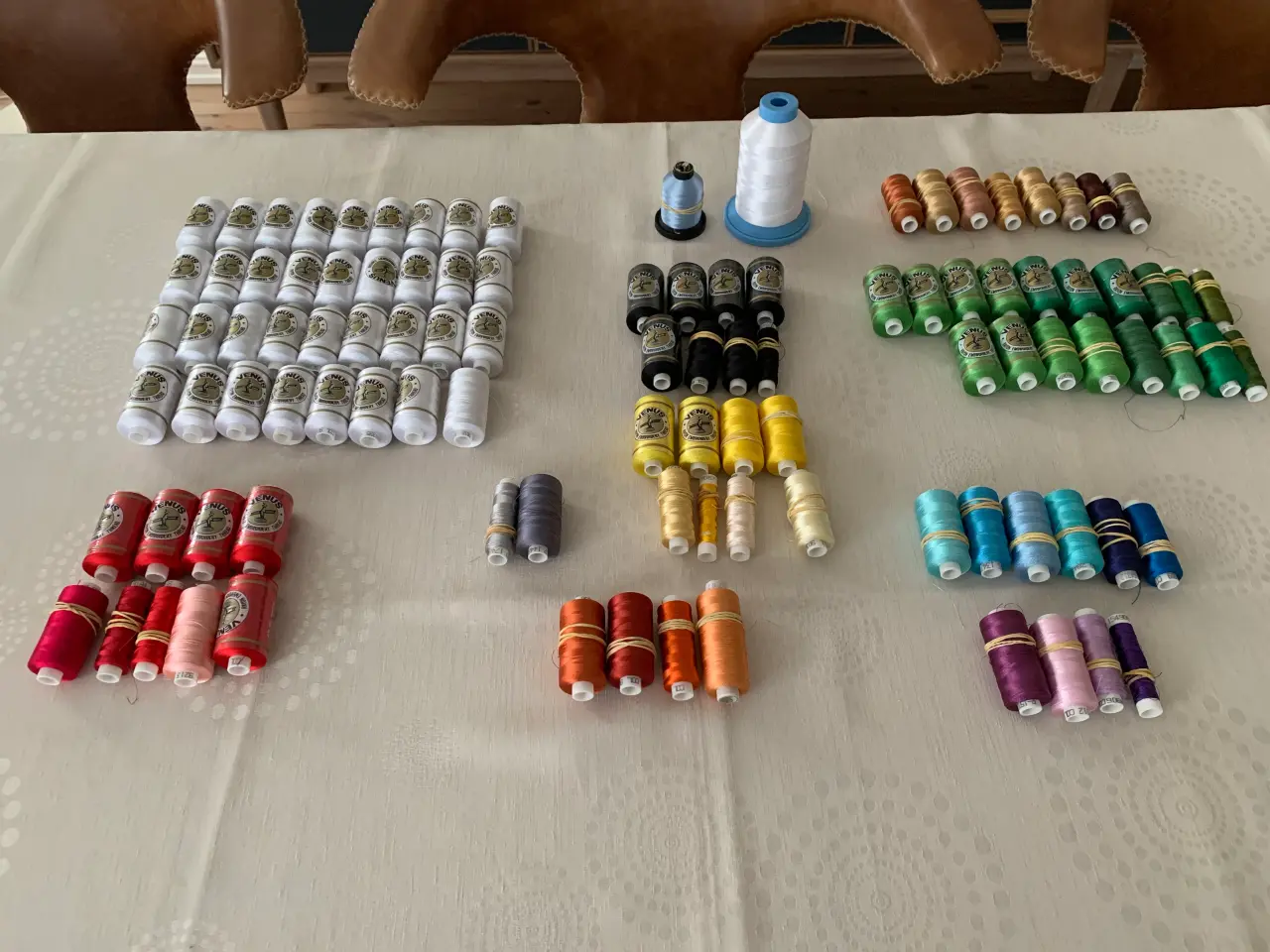 Billede 1 - Tråd til maskinbroderi 96 spoler
