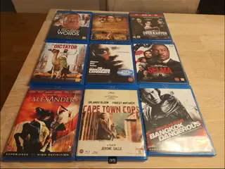 Blu-ray film, frit valg, fra 20 kr/stk