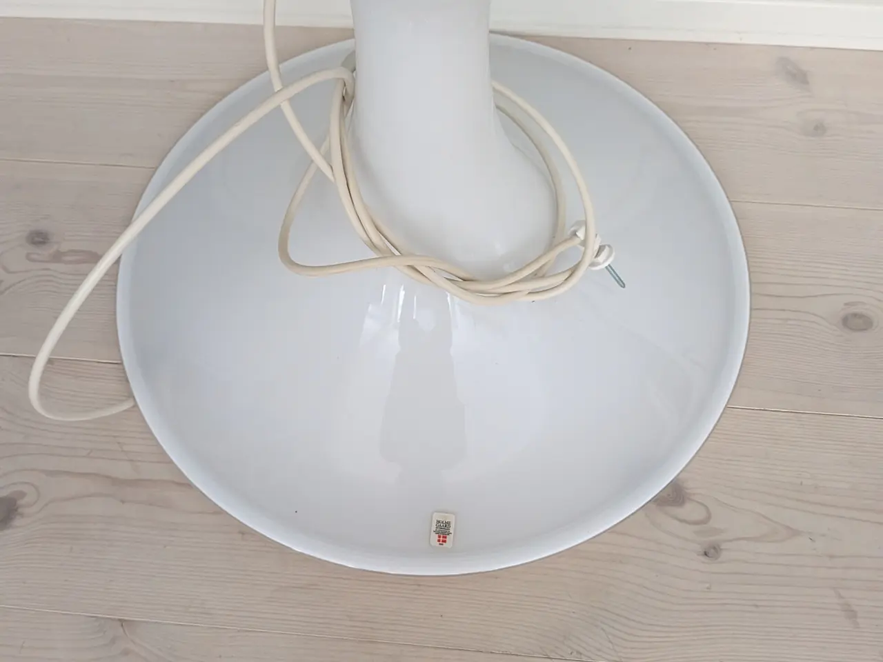 Billede 4 - Holmegaard hvid Mandarin pendel loftlampe