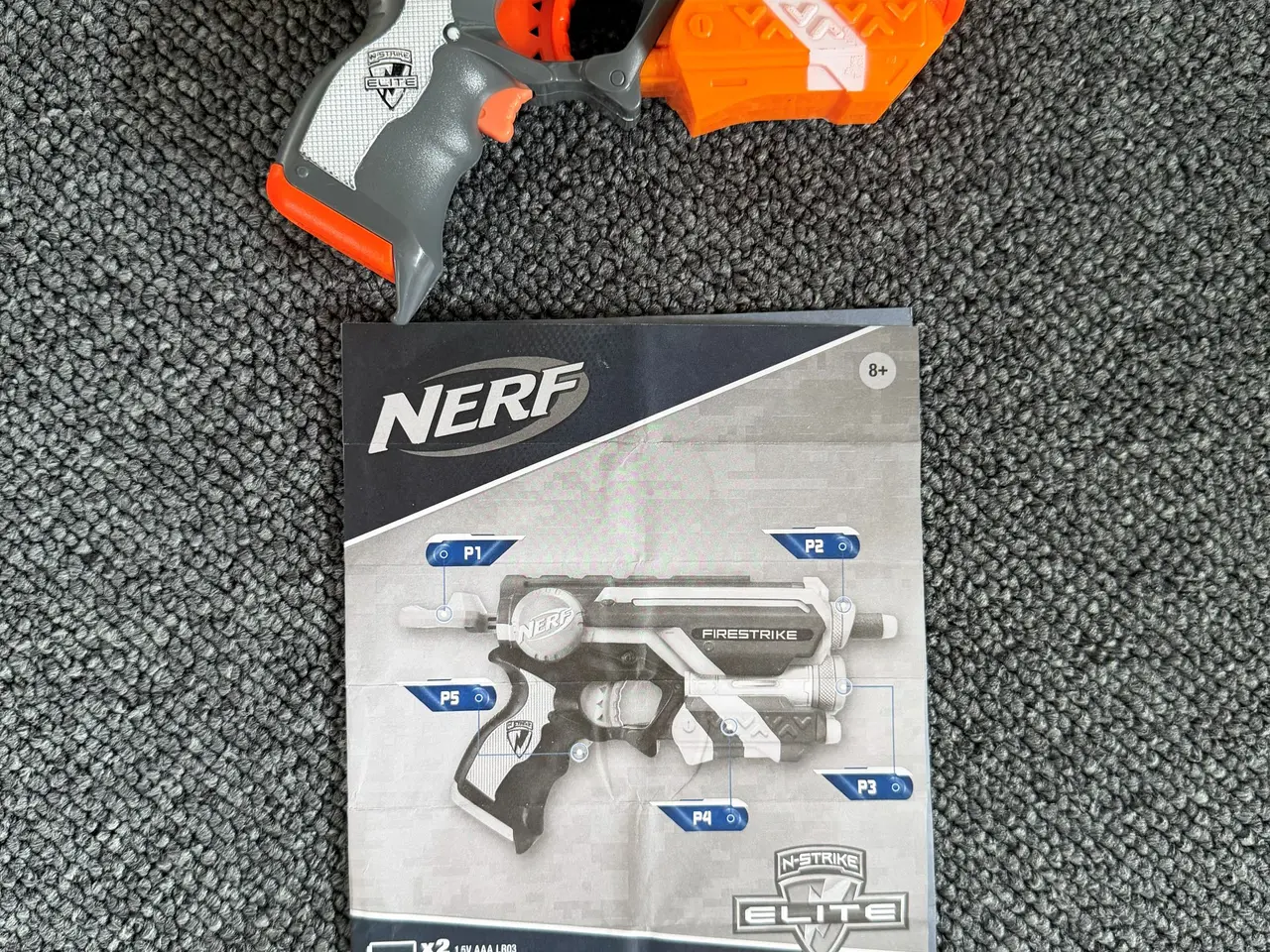 Billede 3 - NERF GUN – Pistol med laser sigte