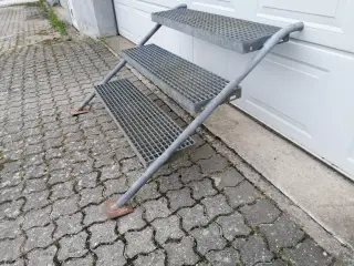Solid 3 Trins Ståltrappe