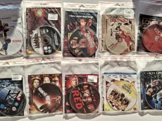 8 Blue ray + 2 dvdfilm - uden kassette