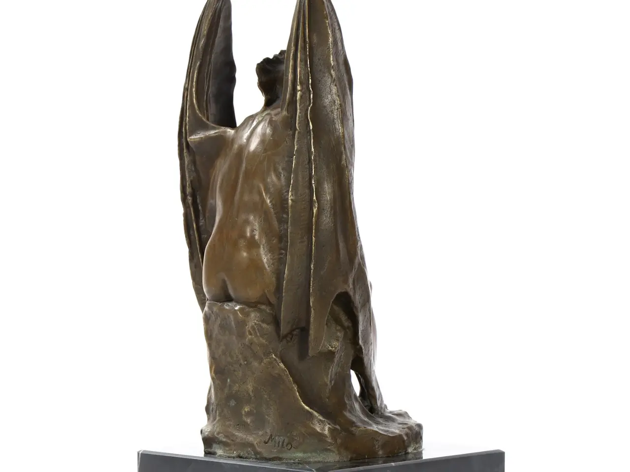 Billede 4 - En flot skulptur af siddende Lucifer