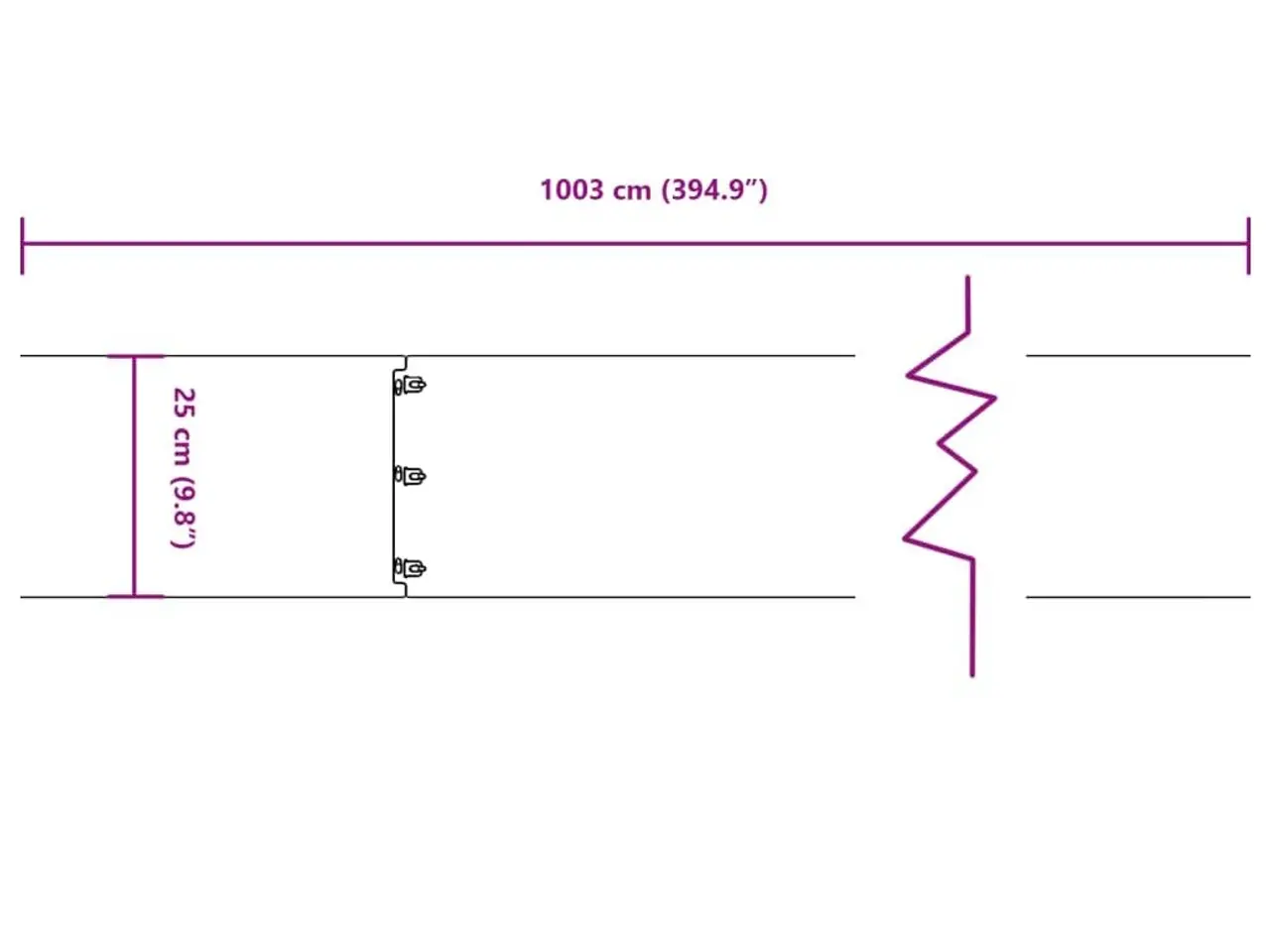 Billede 12 - Plænekanter 10 stk. 25x103 cm fleksibel cortenstål