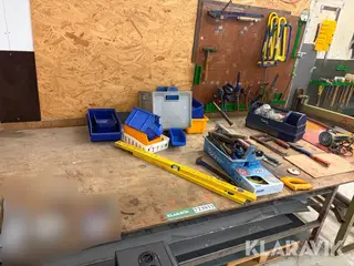Håndværktøj - arbejdsbord - blandet lot