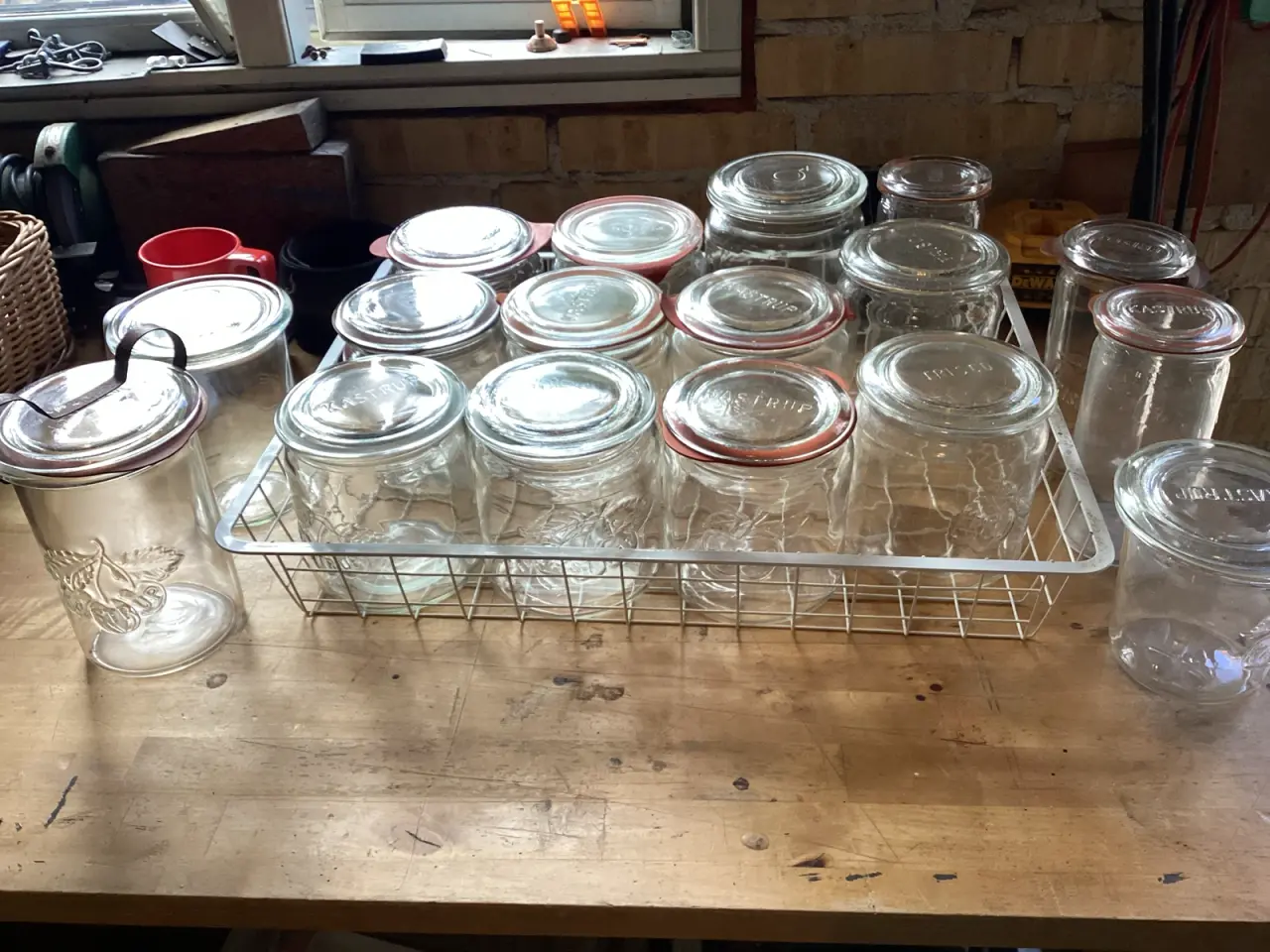 Billede 1 - Vintage henkogningsglas med låg