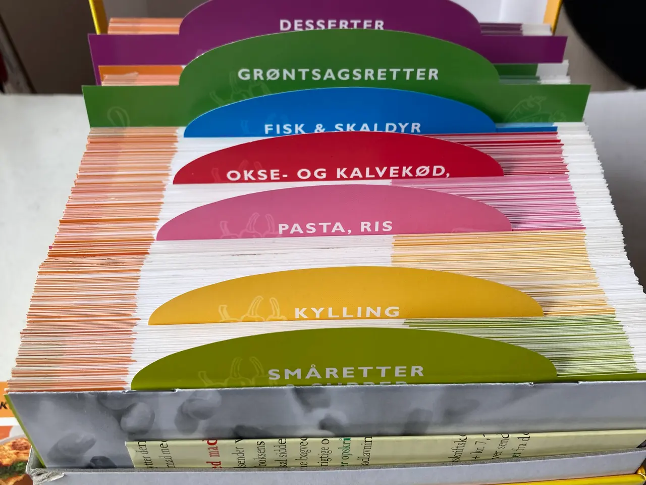 Billede 1 - Mad opskrifter - Opskriftskort i fin kassette