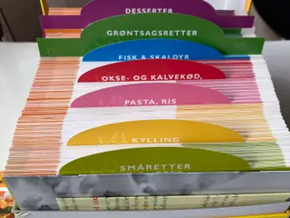 Mad opskrifter - Opskriftskort i fin kassette