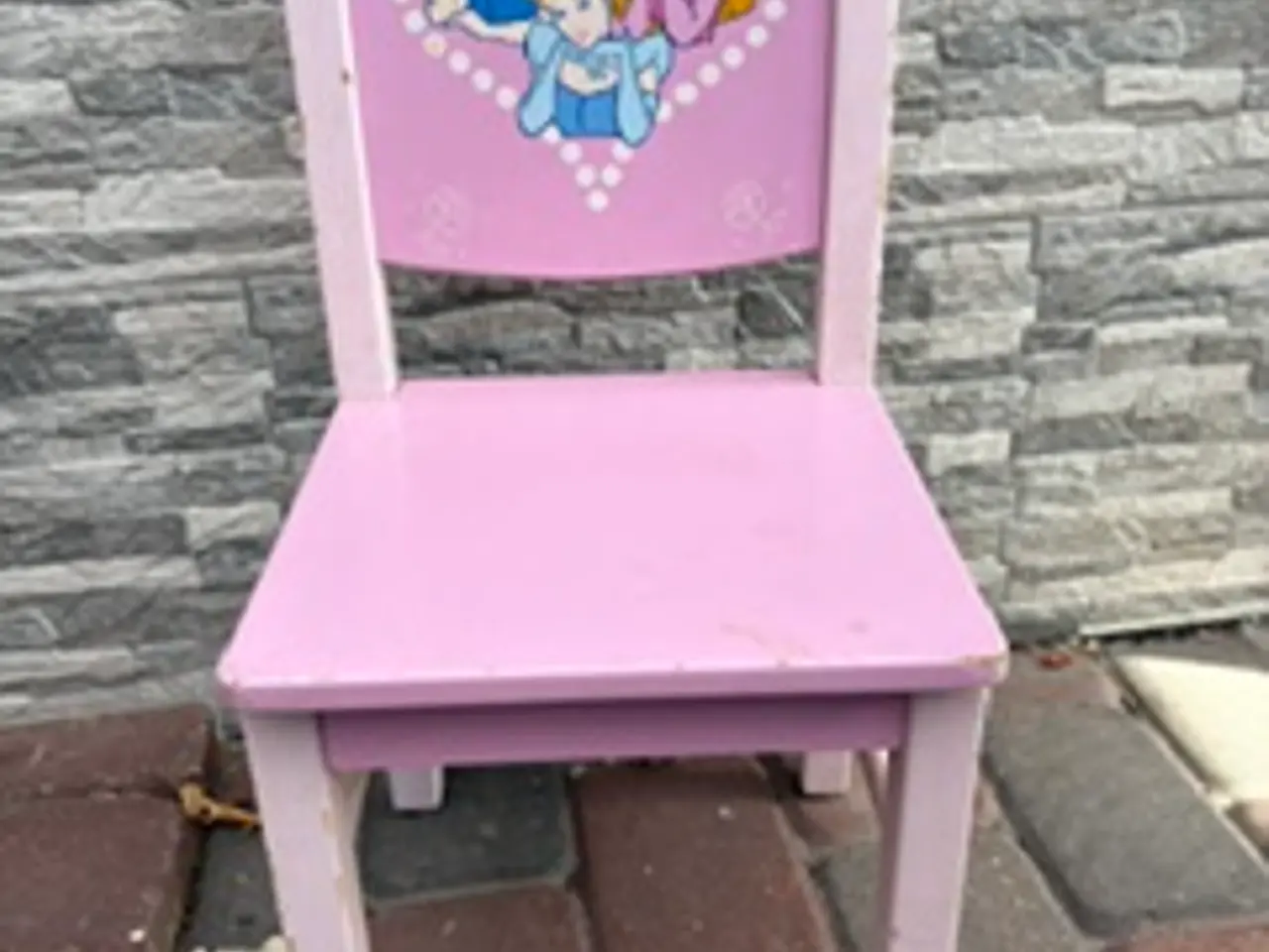 Billede 1 - Prinsesse stol med patina / bud gerne