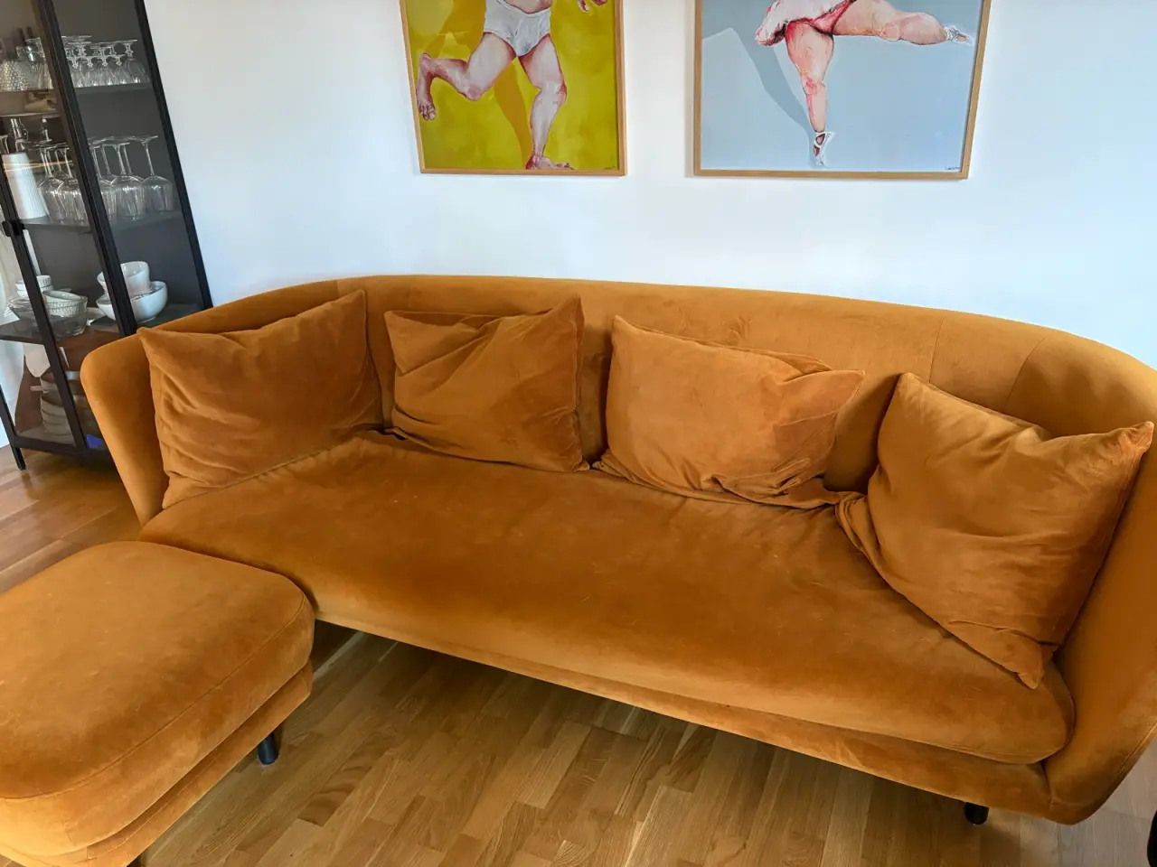 Billede 2 - Velour sofa