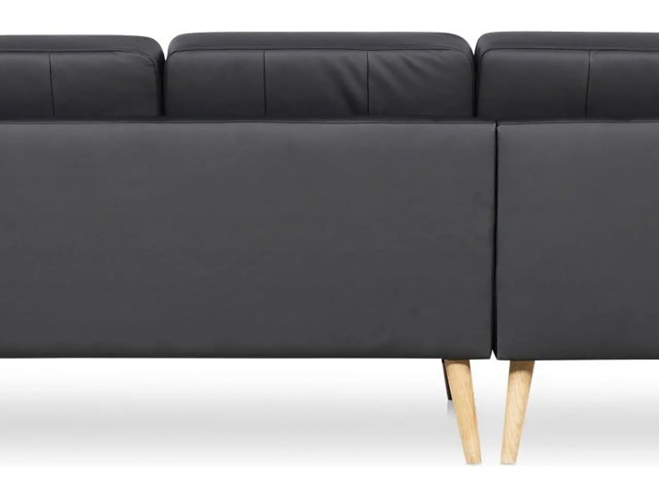 Billede 6 - Novelty chaiselongsofa venstrevendt - sort tekstillæder