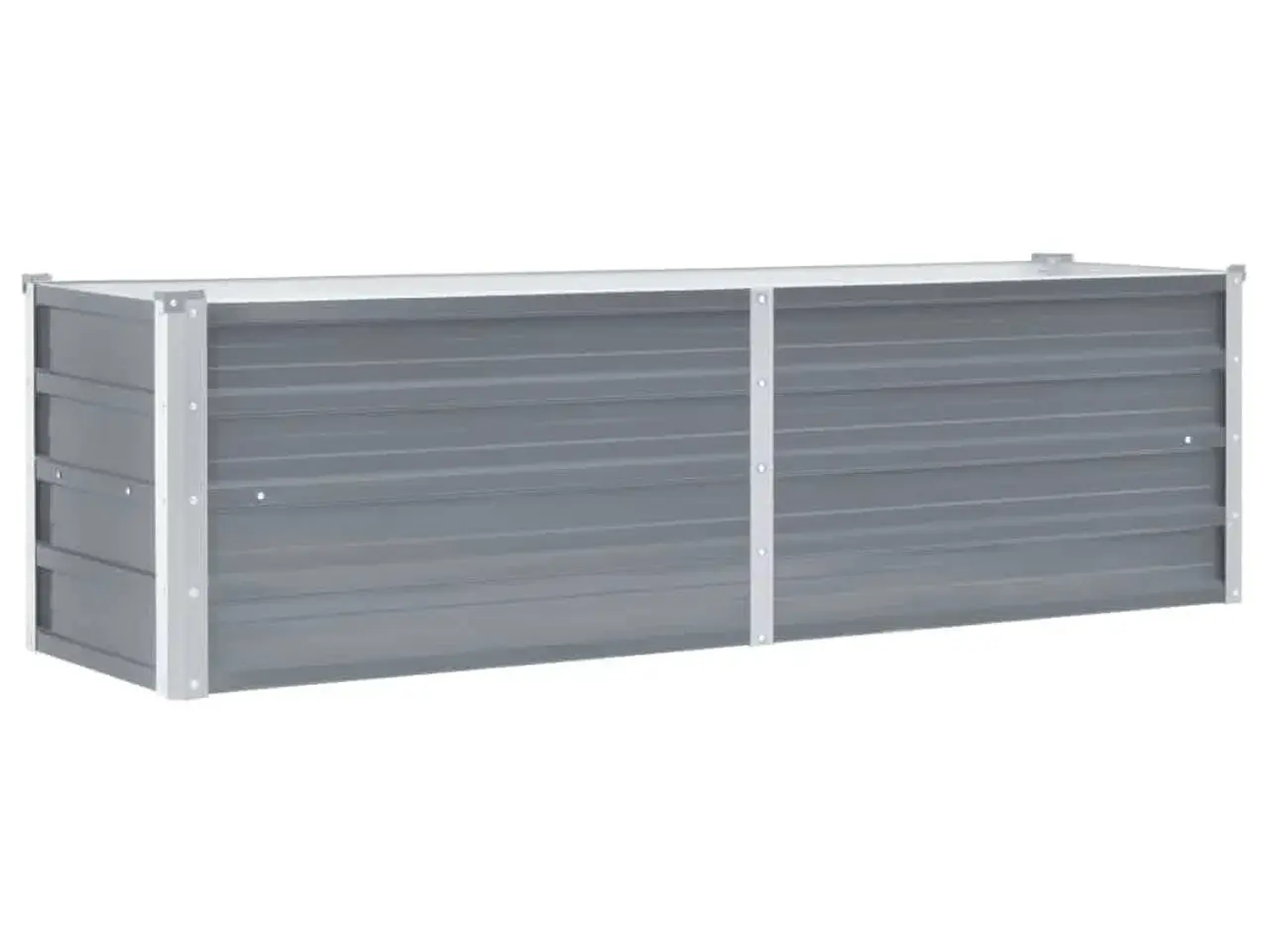 Billede 2 - Forhøjet plantekasse 160x40x45 cm galvaniseret stål grå