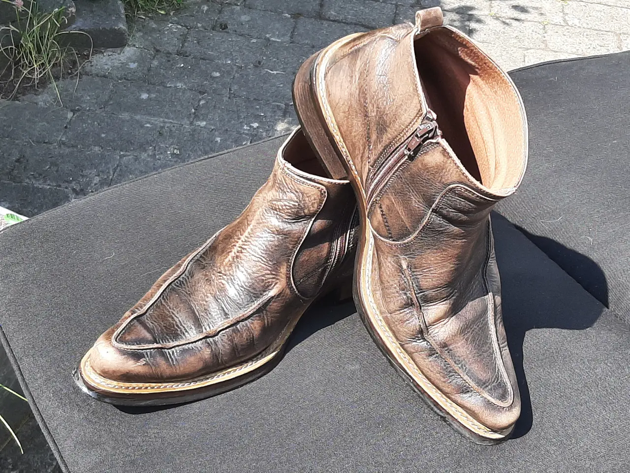 Billede 9 - Selected støvlet brun/ stor str.44 i stonewash