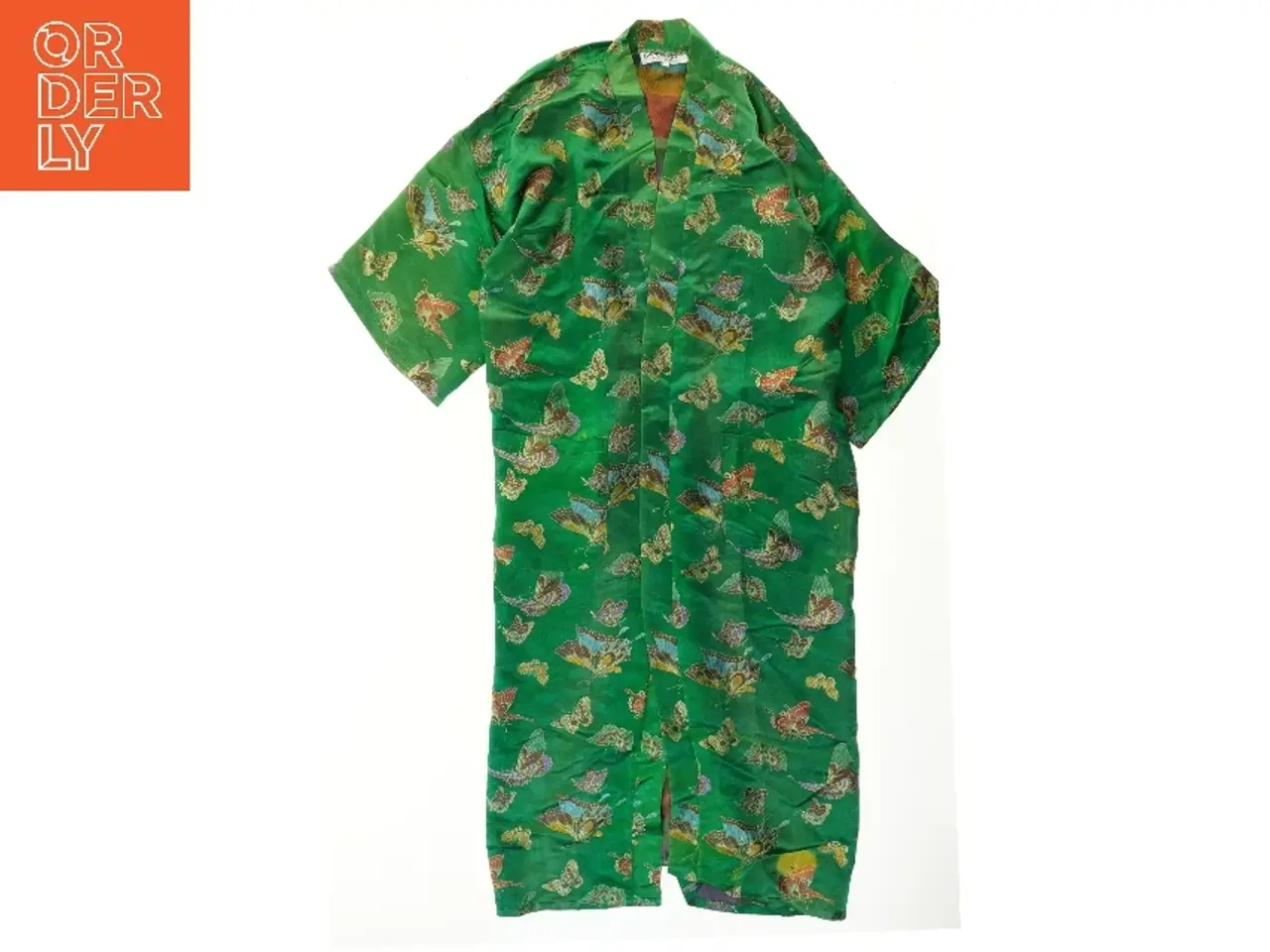 Billede 1 - Grøn Kimono med Sommerfugle fra Planls (str. L)