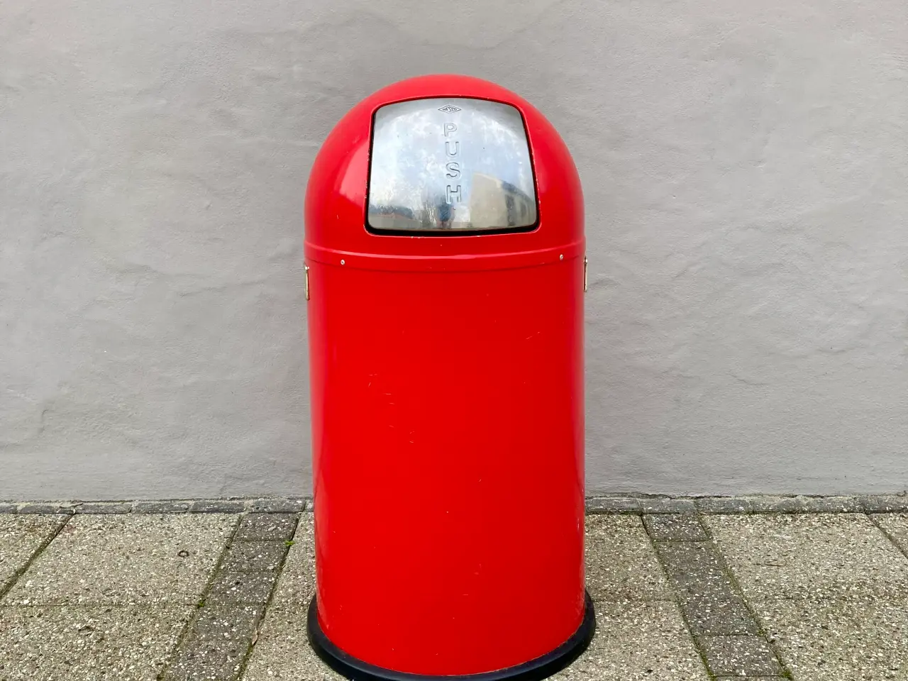 Billede 6 - Wesco Pushboy affaldsspand rød metal