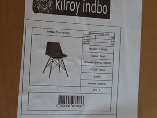 4 stk. spisebordsstole KILROY INDBO Melissa Chair