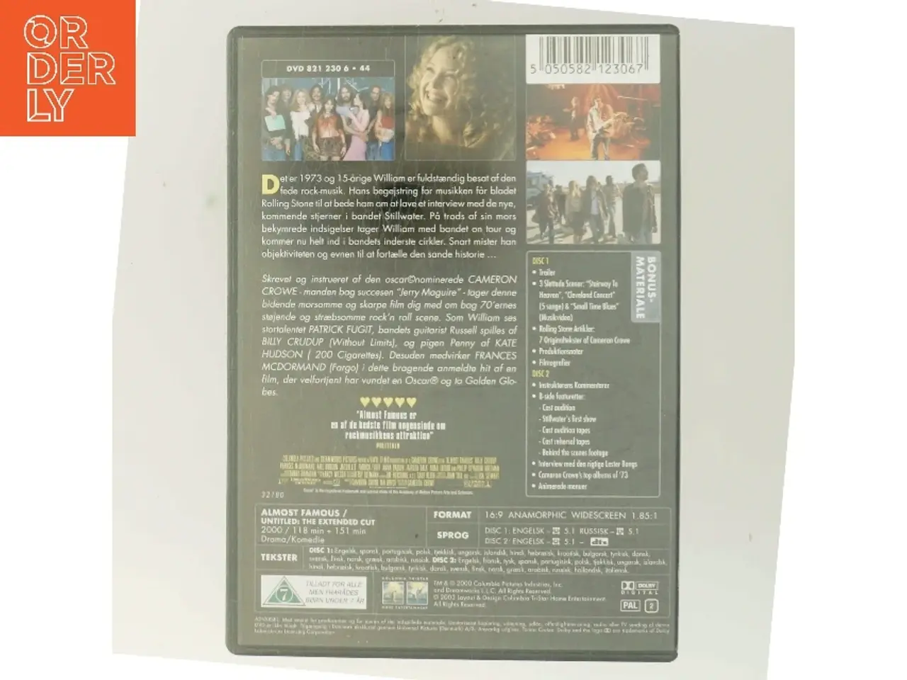 Billede 3 - Almost Famous: Untitled - The Extended Cut med Patrick Fugit (DVD)