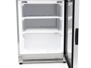 Displayfryseskab 200 L – rustfrit stål