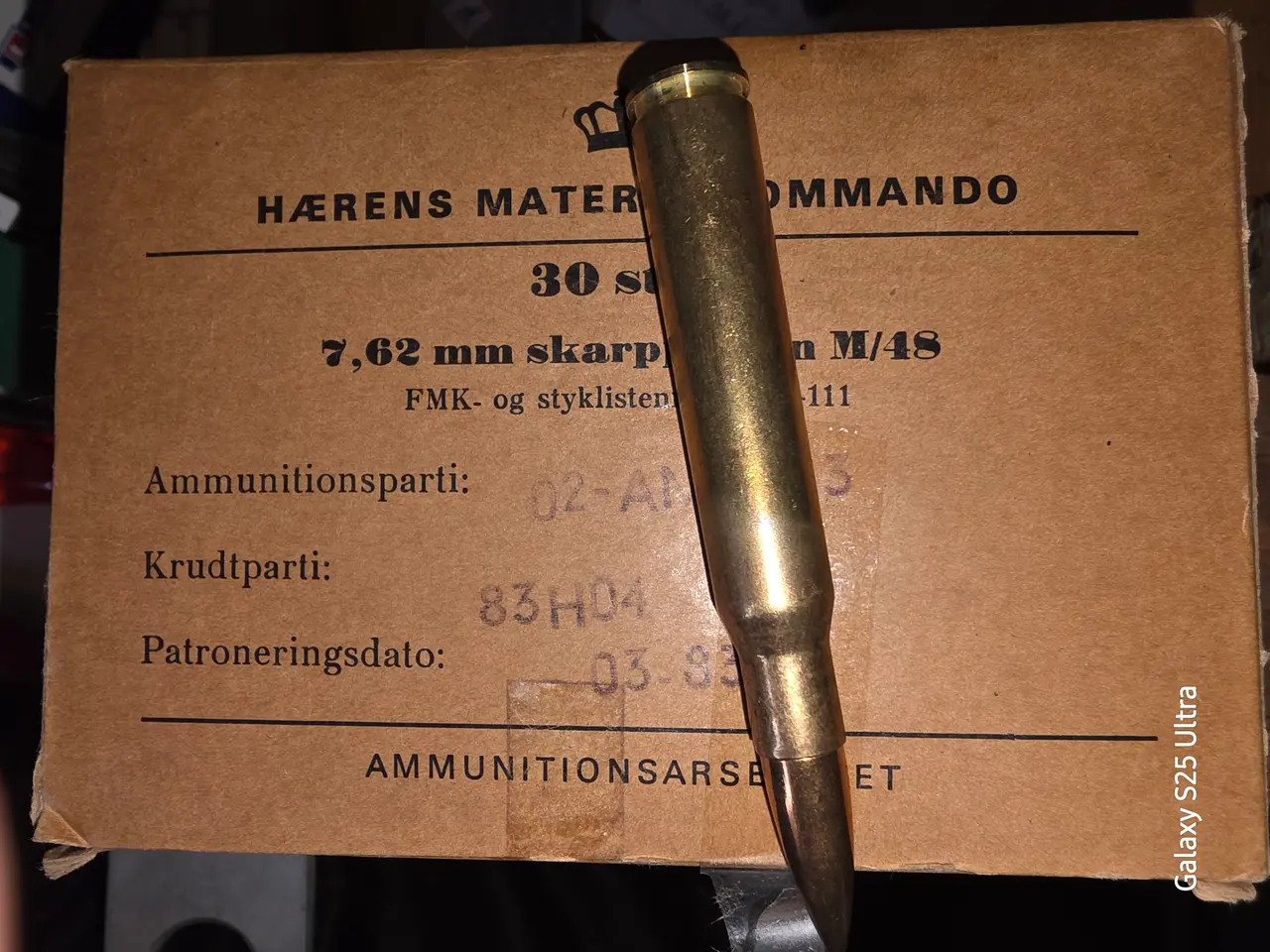 Billede 1 - Riffelpatron kal. 7,62