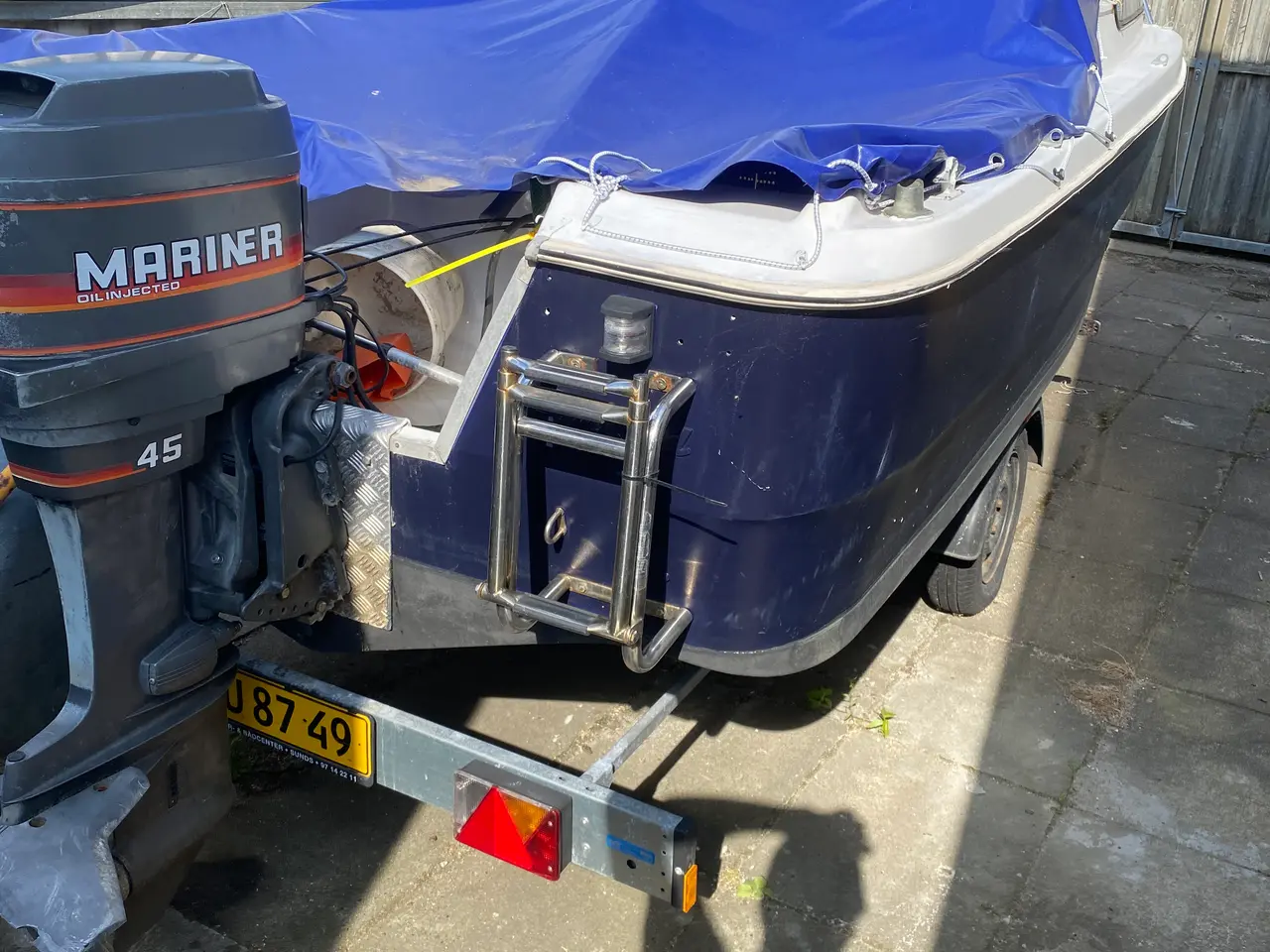 Billede 6 - Shetland 536 med 45 hk Mariner og trailer.