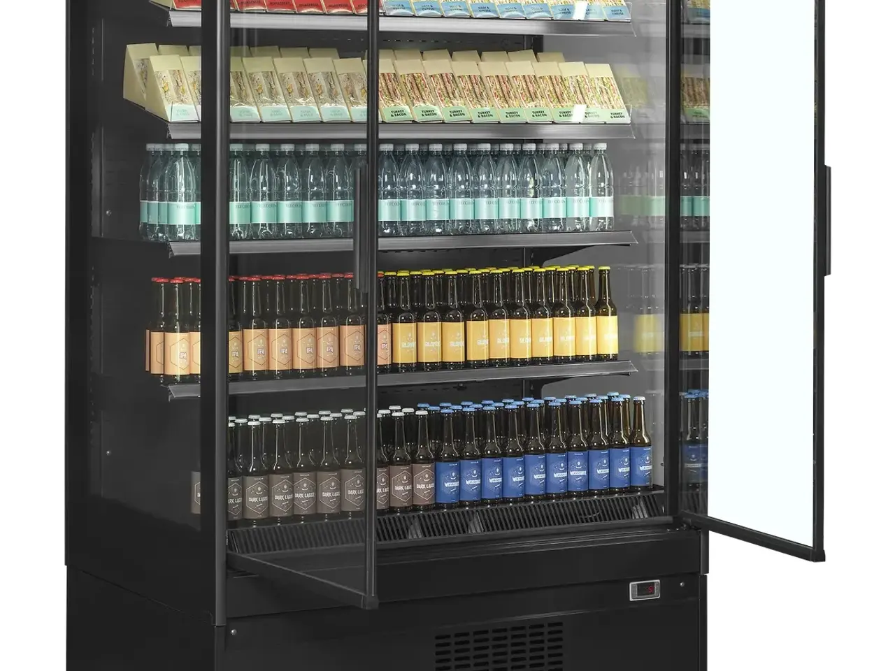 Billede 2 - Tefcold Multideck køler med glasdøre – EXTRA1250CD