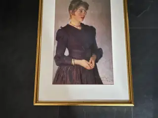 Krøjer malerie indrammet