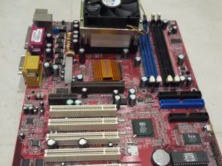 Bundkort med Processor, ECS Elitegroup, P4S5A/DX+