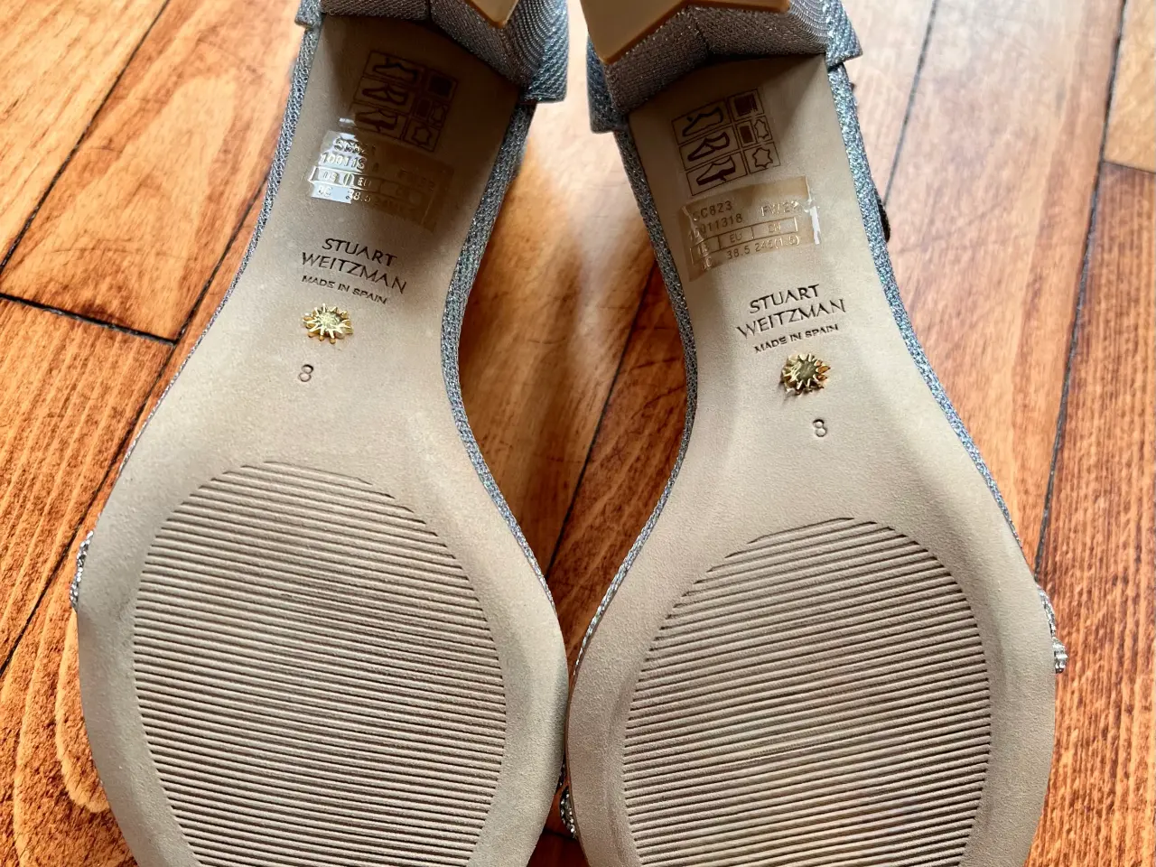 Billede 6 - Stuart Weitzman hæle / pumps Str 38.5 sparkly sølv