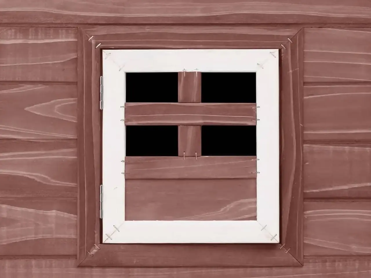 Billede 6 - Udendørs hønsehus i træ med redekasse - brun/hvid, 202 × 75 × 98 cm