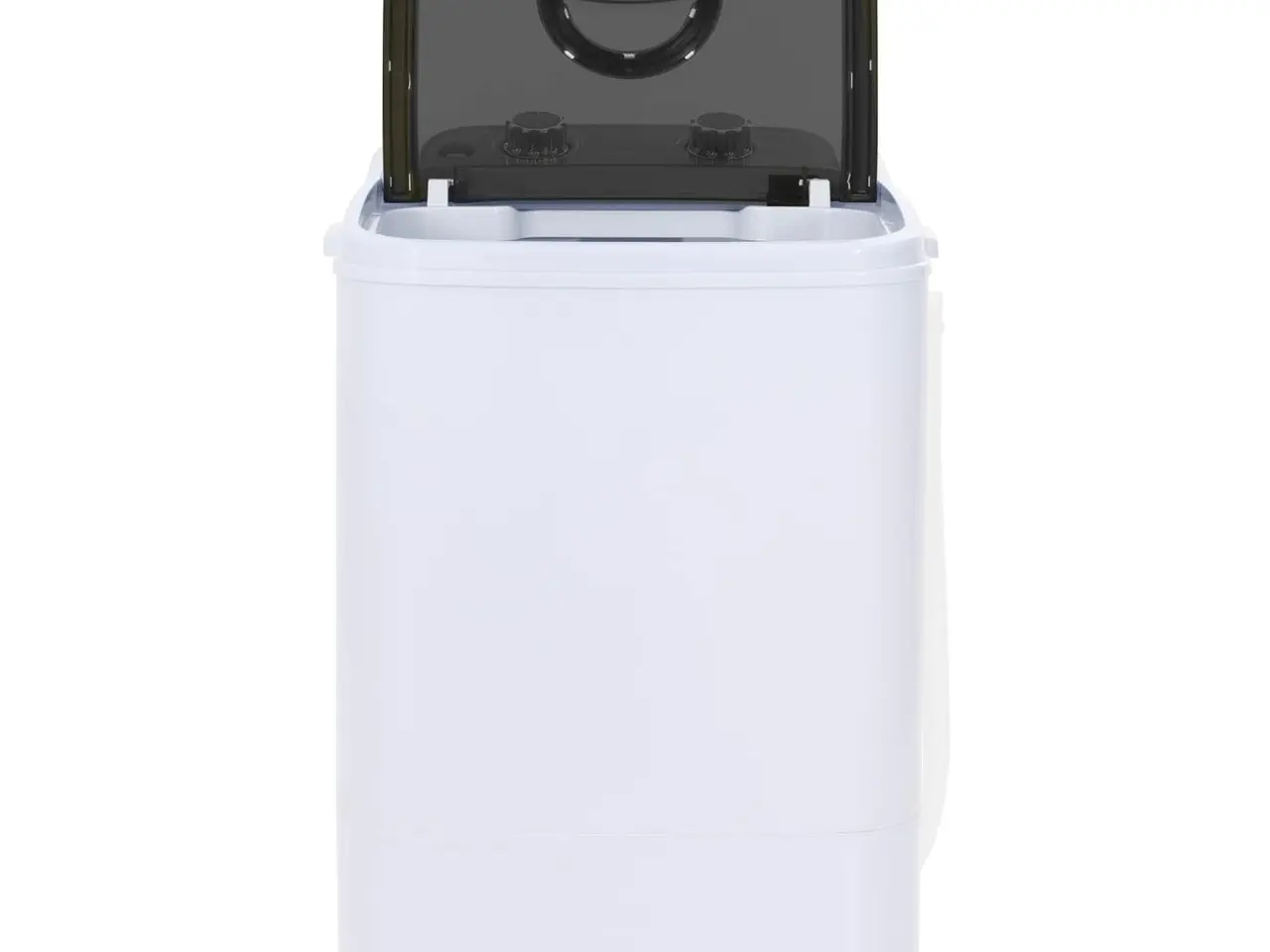 Billede 4 - Mini vaskemaskine 4,6 kg med dehydreringskurv - sort/hvid