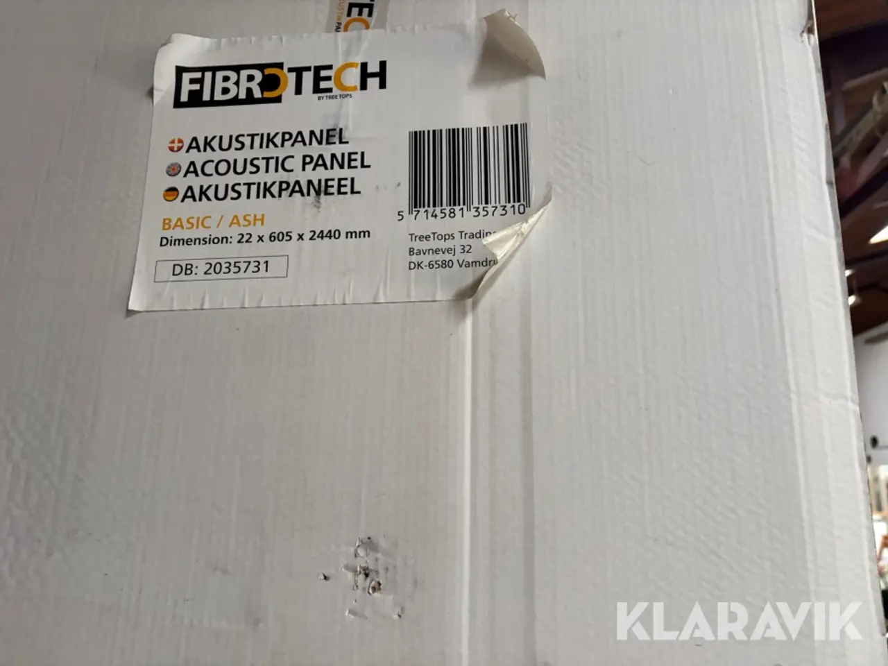 Billede 5 - Akustikpanel Fibrotech Basic/ASH 605x 2440 40 plader