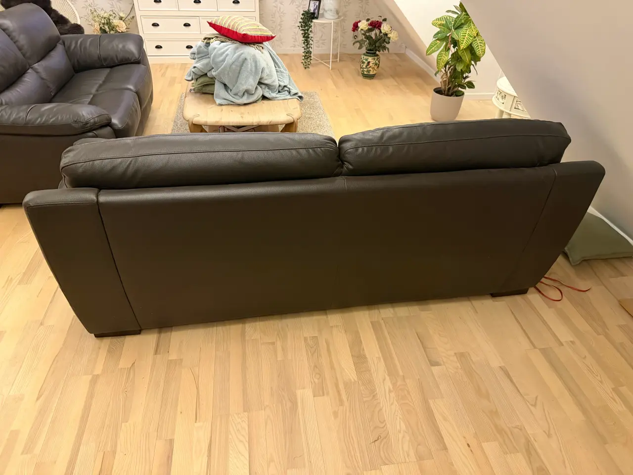 Billede 1 - 3 personers Lædersofa Violino