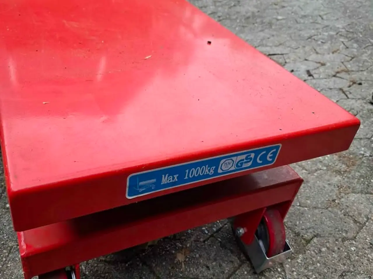 Billede 4 - Hydraulisk løftevogn / Løftebord 1.000 kg.