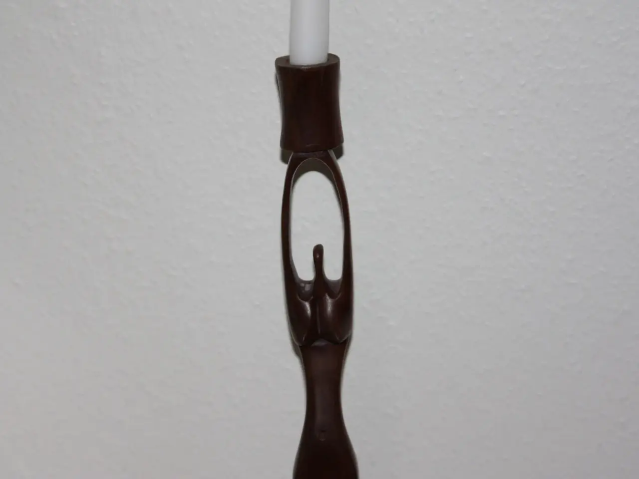 Billede 3 - Træ kvinde figur / lysestage højde 43 cm